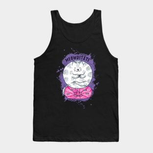 Meditation Yoga Cat Tank Top